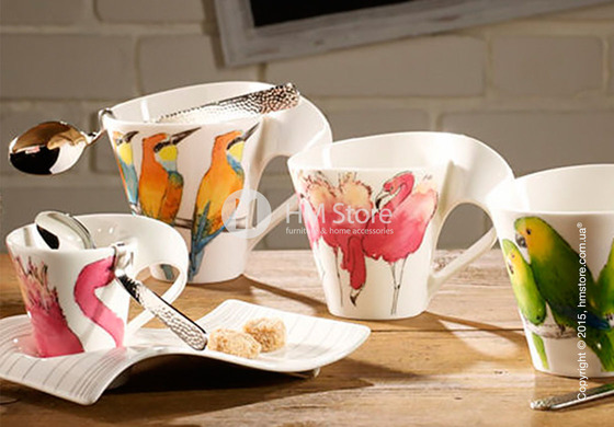 Чашка Villeroy & Boch коллекция New Wave, серия Animals of the World 250 мл, Flamingo