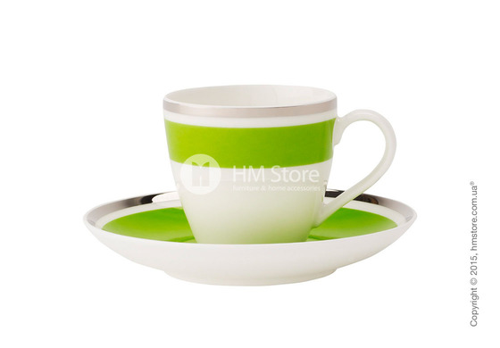 Чашка для эспрессо с блюдцем Villeroy & Boch коллекция Anmut My Color, Forest Green