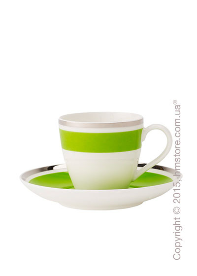 Чашка для эспрессо с блюдцем Villeroy & Boch коллекция Anmut My Color, Forest Green