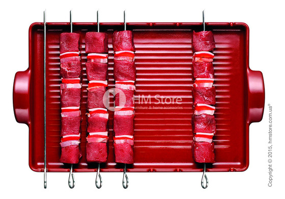 Гриль керамический Emile Henry BBQ, Burgundy