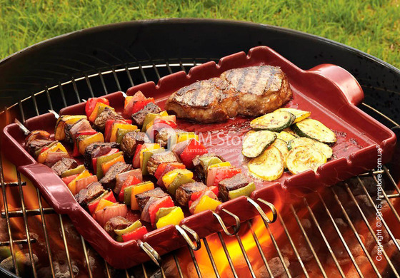 Гриль керамический Emile Henry BBQ, Burgundy