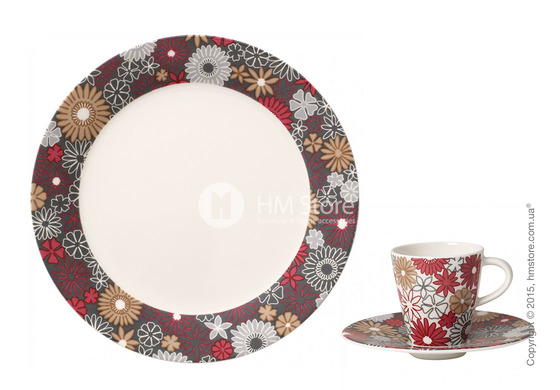 Кофейный сервиз  Villeroy & Boch коллекция Caffè Club Fiori на 6 персон, 18 предметов