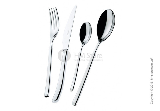 Набор столовых приборов Bugatti Portofino коллекция Shining на 12 персон, 75 предметов