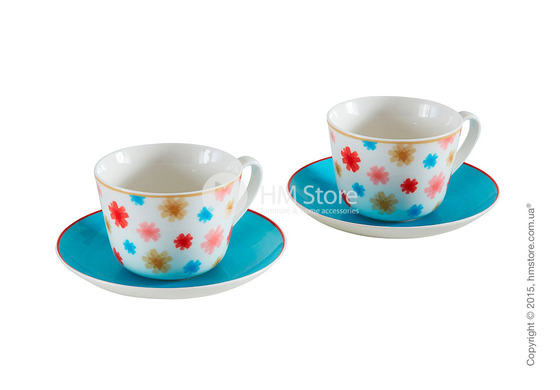 Чашка с блюдцем Villeroy & Boch коллекция Lina, Aqua