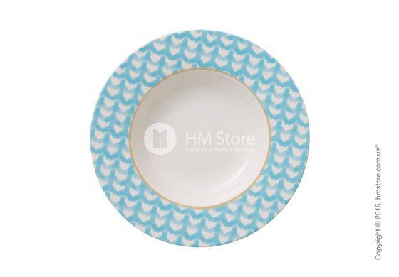 Тарелка столовая глубокая Villeroy & Boch коллекция Lina, Aqua