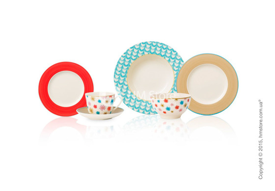 Тарелка столовая глубокая Villeroy & Boch коллекция Lina, Aqua