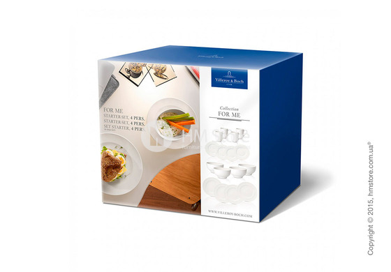Набор фарфоровой посуды Villeroy & Boch коллекция For Me на 4 персоны, 16 предметов. Купить