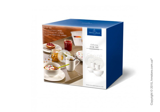 Набор посуды для завтрака Villeroy & Boch коллекция For Me на 2 персоны, 6 предметов