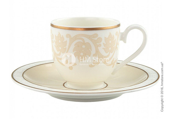 Чашка для эспрессо с блюдцем Villeroy & Boch коллекция Ivoire 100 мл Чашка для эспрессо с блюдцем Villeroy & Boch коллекция Ivoire 100 мл