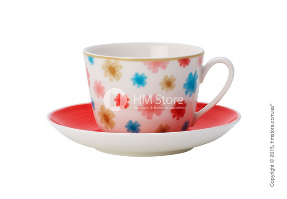 Чашка с блюдцем Villeroy & Boch коллекция Lina, Cherry