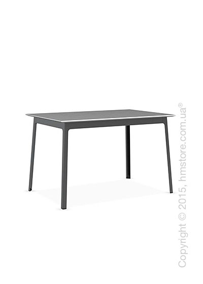 Стол Calligaris Dot, Rectangular wood and metal table, Melamine multistripe silk and Metal matt black