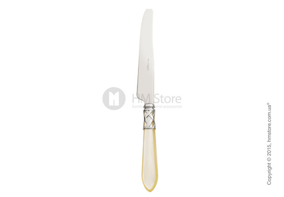 Набор столовых приборов Bugatti Aladdin коллекция Chrome Metal Ring на 12 персон, 75 предметов, Ivory