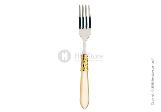 Набор столовых приборов Bugatti Aladdin коллекция Gold-plated Ring на 12 персон, 75 предметов, Ivory