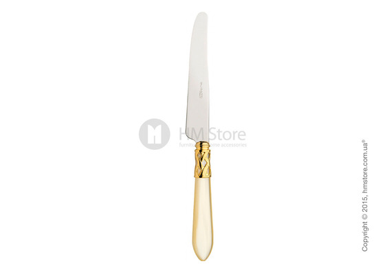 Набор столовых приборов Bugatti Aladdin коллекция Gold-plated Ring на 12 персон, 75 предметов, Ivory