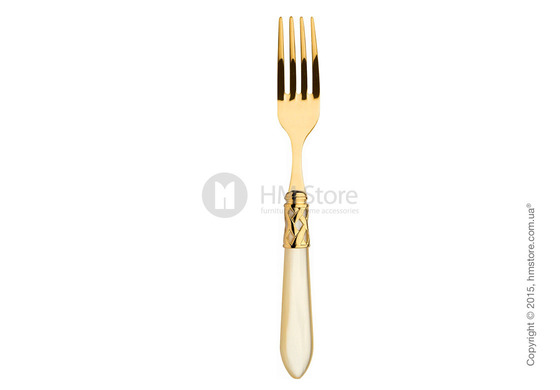 Набор столовых приборов Bugatti Aladdin коллекция Goldplated 24 kt на 12 персон, 75 предметов, Ivory