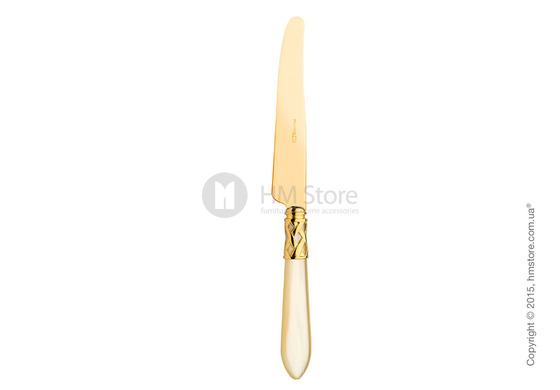Набор столовых приборов Bugatti Aladdin коллекция Goldplated 24 kt на 12 персон, 75 предметов, Ivory