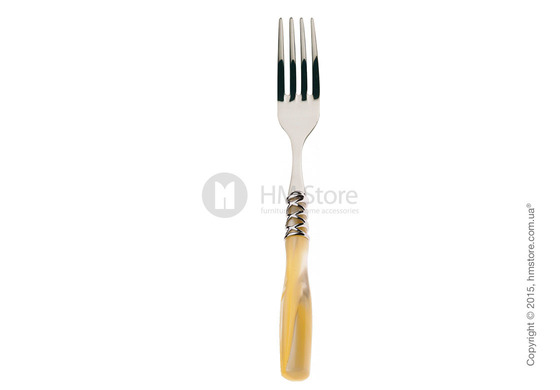 Набор столовых приборов Bugatti Arianna коллекция Chromed Metal Ring на 12 персон, 75 предметов, Ivory