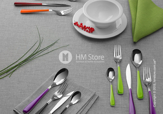 Набор столовых приборов Bugatti Essenza на 12 персон, 50 предметов, Red