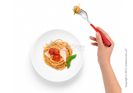 Набор столовых приборов Bugatti Essenza на 12 персон, 50 предметов, Red