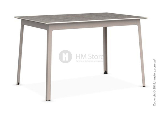 Стол Calligaris Dot, Rectangular wood and metal table, Melamine deco pearl and Metal matt taupe