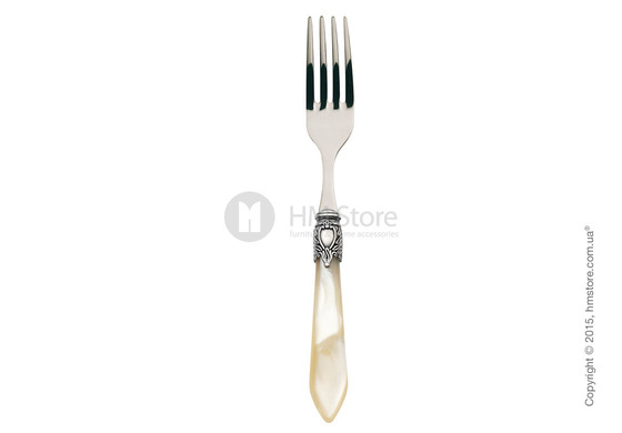 Набор столовых приборов Bugatti Oxford коллекция Old-Silverplated Ring на 12 персон, 50 предметов, Ivory