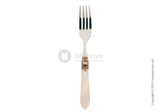 Набор столовых приборов Bugatti Oxford коллекция Gold-plated Ring на 12 персон, 75 предметов, Ivory