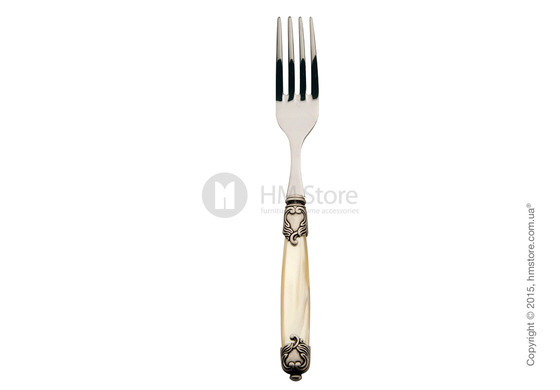 Набор столовых приборов Bugatti Rococo' коллекция Old-Silverplated Ring на 12 персон, 75 предметов, Ivory