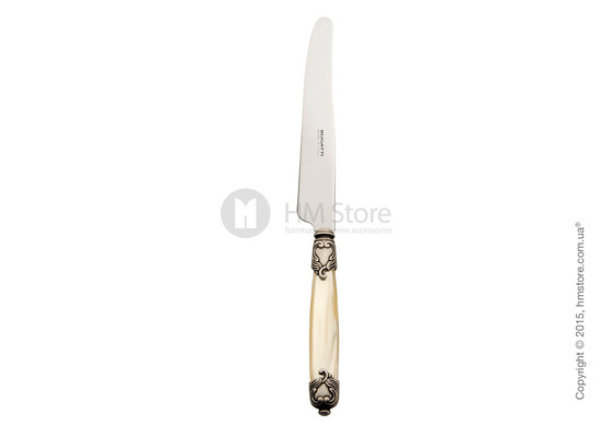 Набор столовых приборов Bugatti Rococo' коллекция Old-Silverplated Ring на 12 персон, 75 предметов, Ivory