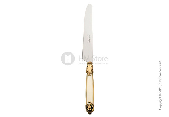 Набор столовых приборов Bugatti Rococo коллекция Gold-plated Ring на 12 персон, 50 предметов, Ivory