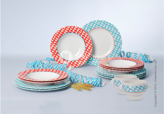 Тарелка столовая глубокая Villeroy & Boch коллекция Lina, Cherry