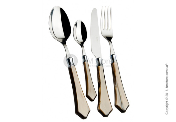 Набор столовых приборов Bugatti Verona на 12 персон, 75 предметов, Onyx