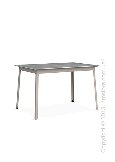 Стол Calligaris Dot, Rectangular wood and metal table, Melamine beton grey and Metal matt taupe
