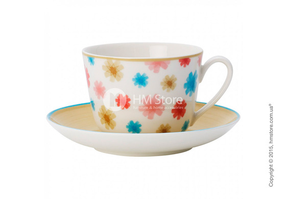 Чашка с блюдцем Villeroy & Boch коллекция Lina, Beige