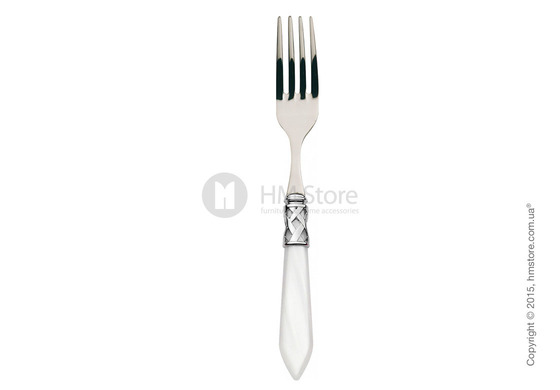 Набор столовых приборов Bugatti Aladdin коллекция Chrome Metal Ring на 12 персон, 75 предметов, White