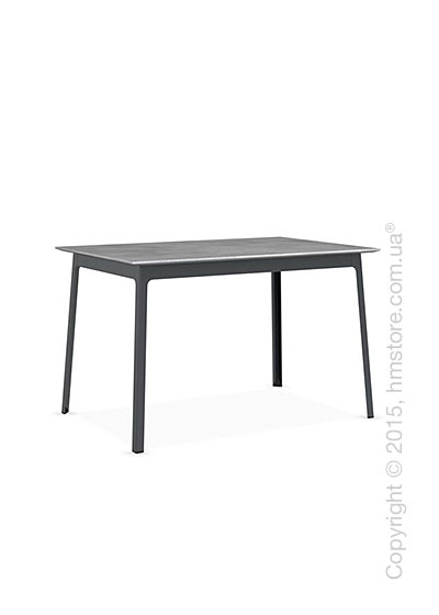 Стол Calligaris Dot, Rectangular wood and metal table, Melamine beton grey and Metal matt optic white