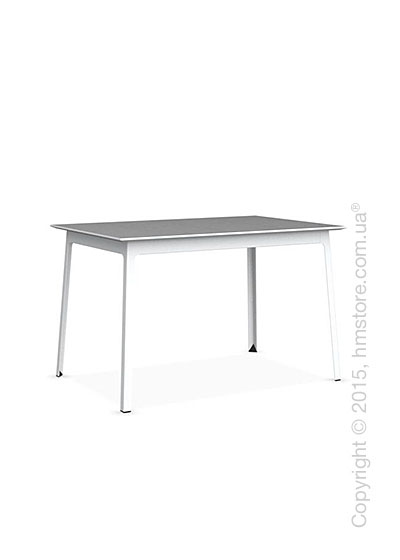 Стол Calligaris Dot, Rectangular wood and metal table, Melamine matt white and Metal matt optic white