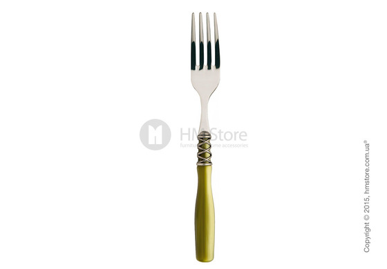 Набор столовых приборов Bugatti Arianna коллекция Old-Silverplated Ring на 12 персон, 75 предметов, Silky green