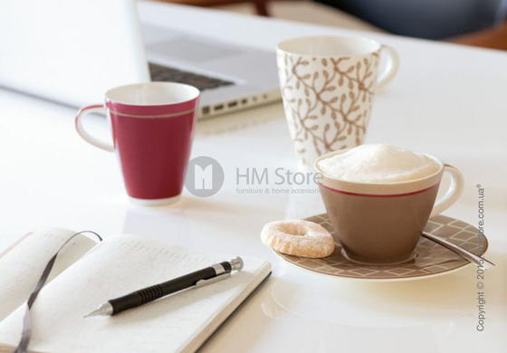 Чашка для эспрессо с блюдцем Villeroy & Boch коллекция Caffè Club Uni 100 мл, Caramel