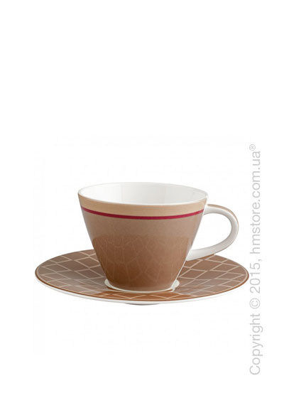 Чашка с блюдцем Villeroy & Boch коллекция Caffè Club Uni 220 мл, Caramel