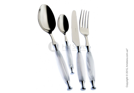 Набор столовых приборов Bugatti Country на 12 персон, 75 предметов, White Набор столовых приборов Bugatti Country на 12 персон, 75 предметов, White