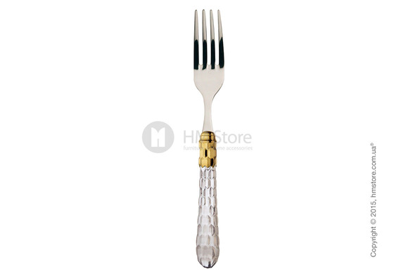 Набор столовых приборов Bugatti Cristallo коллекция Gold-plated Ring на 12 персон, 75 предметов, Transparent