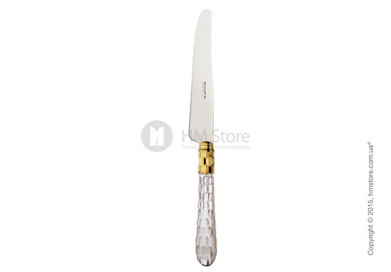 Набор столовых приборов Bugatti Cristallo коллекция Gold-plated Ring на 12 персон, 75 предметов, Transparent