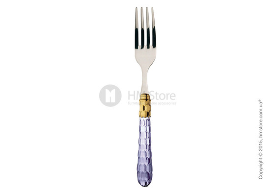 Набор столовых приборов Bugatti Cristallo коллекция Gold-plated Ring на 12 персон, 75 предметов, Transparent blue