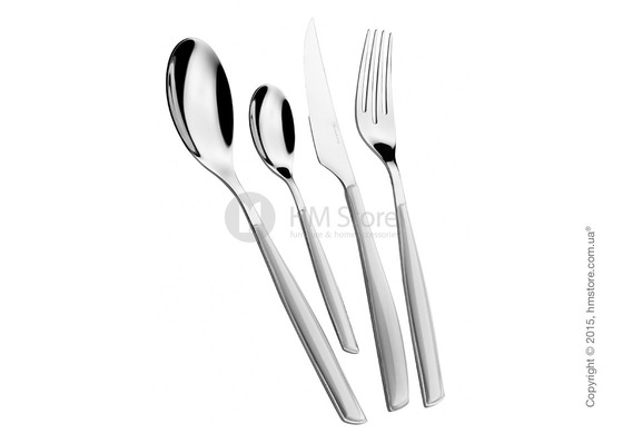 Набор столовых приборов Bugatti Glamour на 12 персон, 50 предметов, Ash