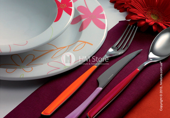 Набор столовых приборов Bugatti Glamour на 12 персон, 50 предметов, Ivory