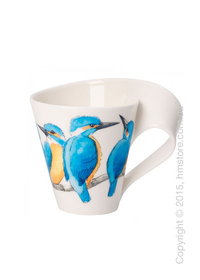 Чашка Villeroy & Boch коллекция New Wave, серия Animals of the World 300 мл, Eisvogel