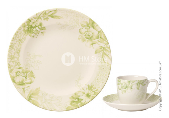 Кофейный сервиз Villeroy & Boch коллекция Floreana на 6 персон, 18 предметов, Green