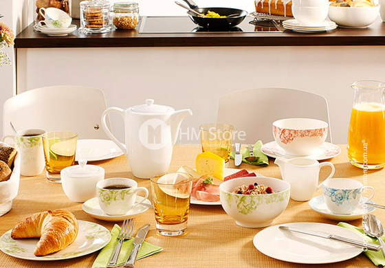 Кофейный сервиз Villeroy & Boch коллекция Floreana на 6 персон, 18 предметов, Green