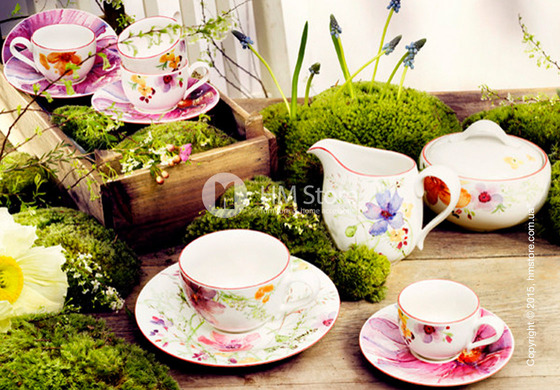 Чашка с блюдцем Villeroy & Boch коллекция Mariefleur Basic 390 мл Чашка с блюдцем Villeroy & Boch коллекция Mariefleur Basic 390 мл