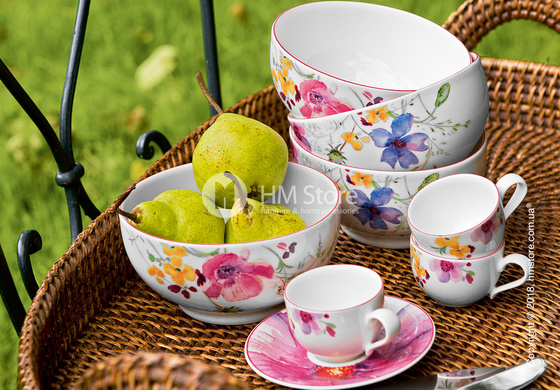 Набор фарфоровой посуды Villeroy & Boch коллекция Mariefleur Basic на 6 персон, 48 предметов. Купить